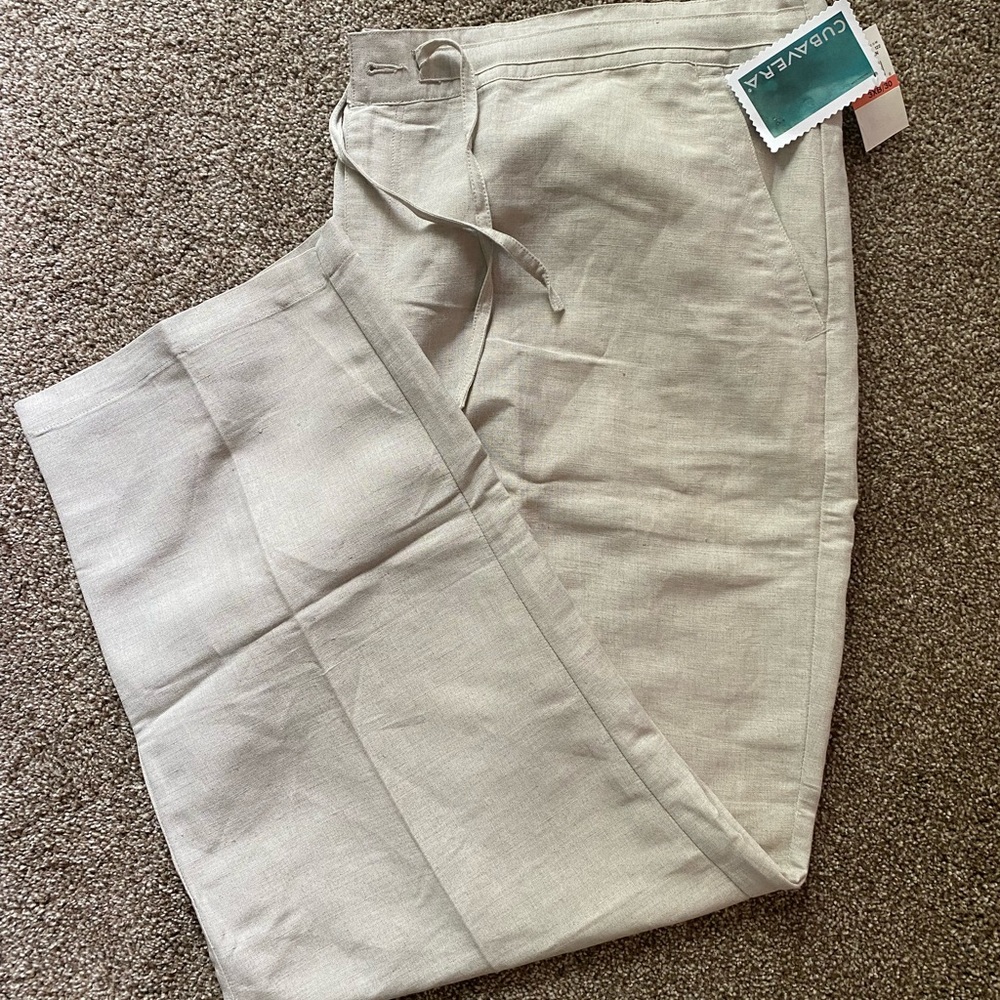Mens Cubavera linen pants. Size 3XB/30
